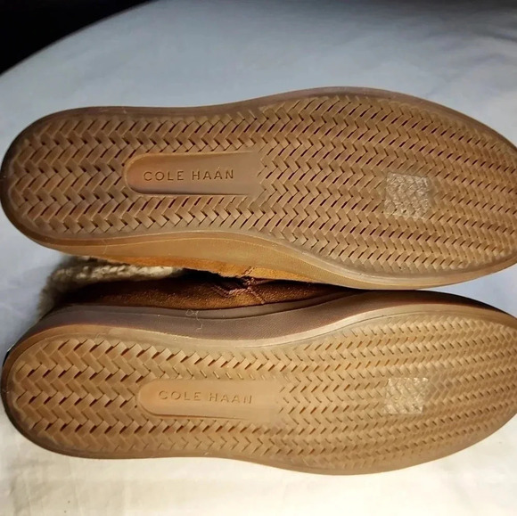 Cole Haan Nantucket Cozy Ankle Fur Buckle Strap Cowhide Like Fabric Women Boot 7 - Picture 7 of 13